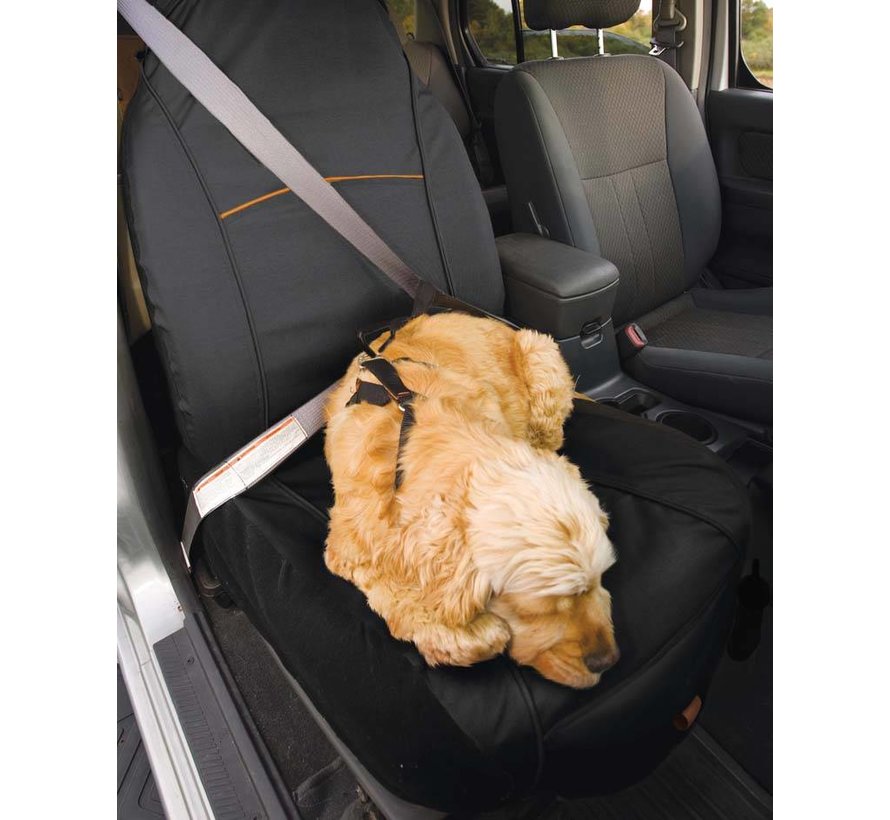 Dog blanket for the front seat Black