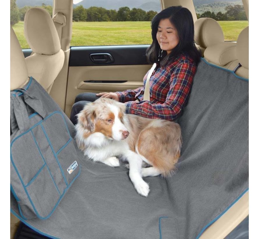 Dog blanket for the back seat Hammock Grey