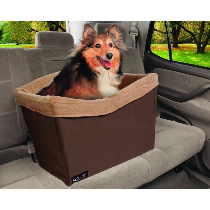 L'élianne ®: Designer Luxe Honden Autostoel - Auto Hondenmand - Verhoogde Autostoel