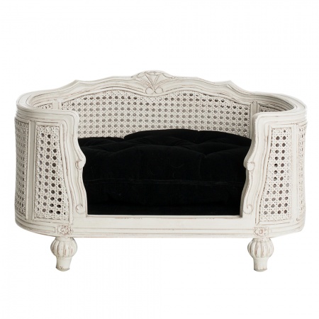 Lord Lou Hondenmand Arthur Black Velvet White Frame lord lou kopen in de aanbieding