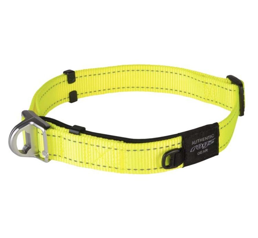 Hondenhalsband Safety Geel