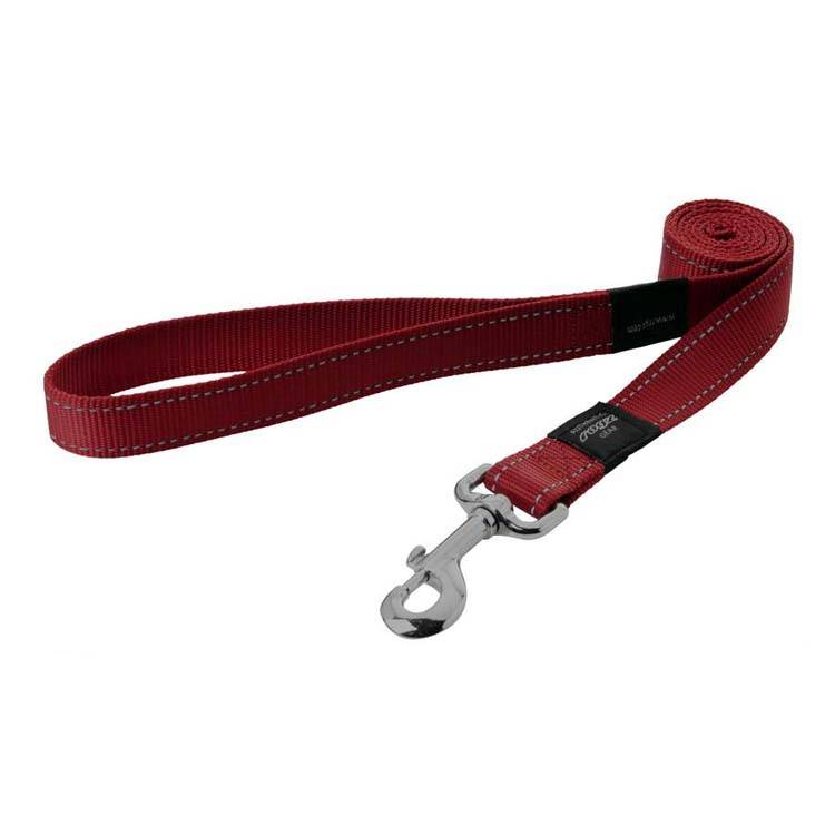 Afbeelding Rogz for dogs fanbelt long lijn rood door Petsonline