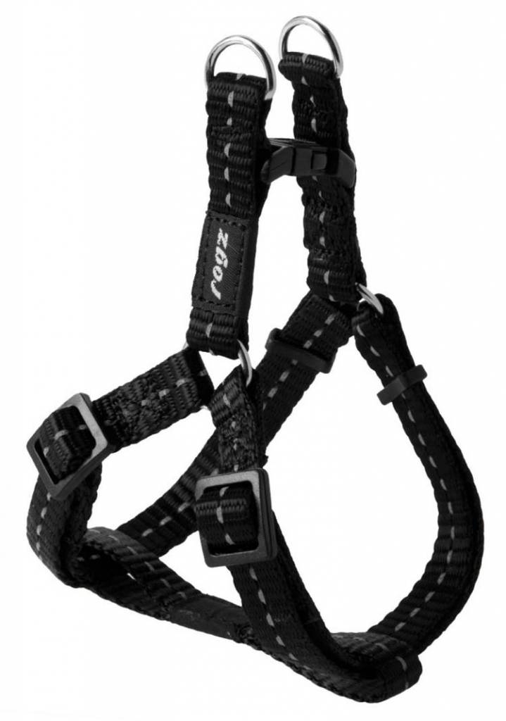 Afbeelding Rogz for Dogs Snake Step-in Hondentuig Verstelbaar Zwart 61 x 1,6 cm door Petsonline