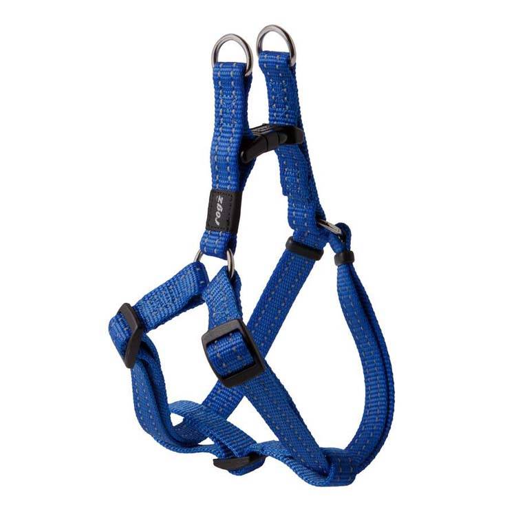 Rogz for Dogs Nitelife Step-in Hondentuig Verstelbaar Blauw 38 x 1,1 cm