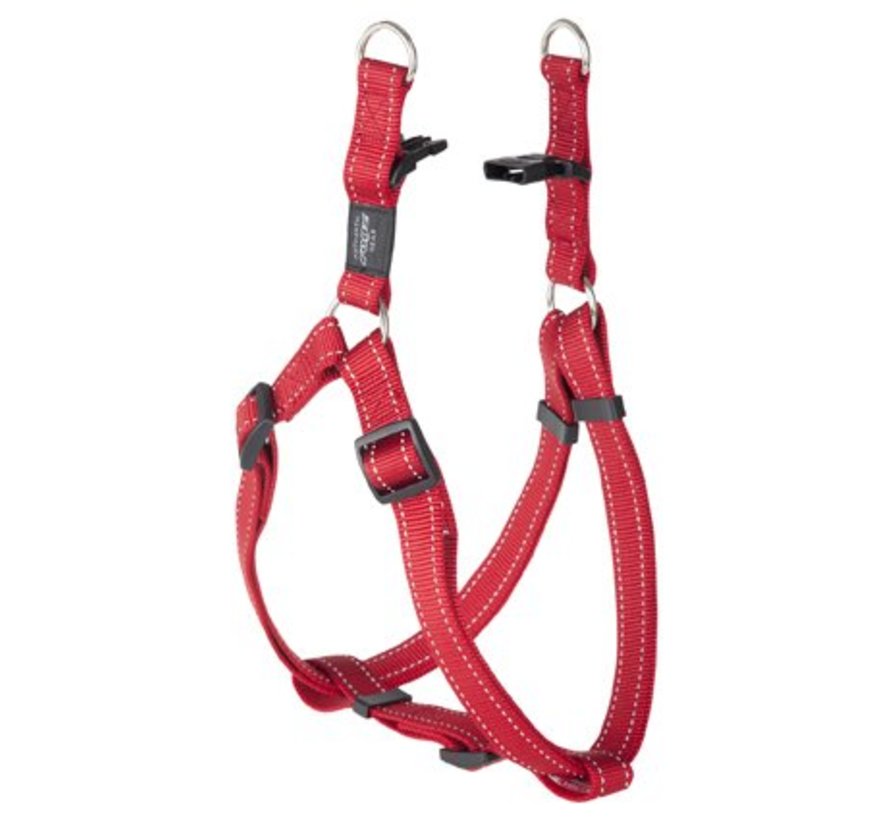 Dog Harness Utility Step In Red