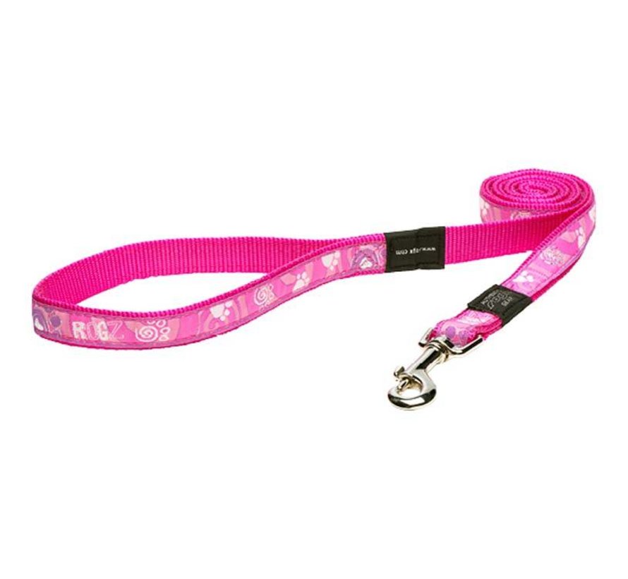 Dog Leash Pink Paw