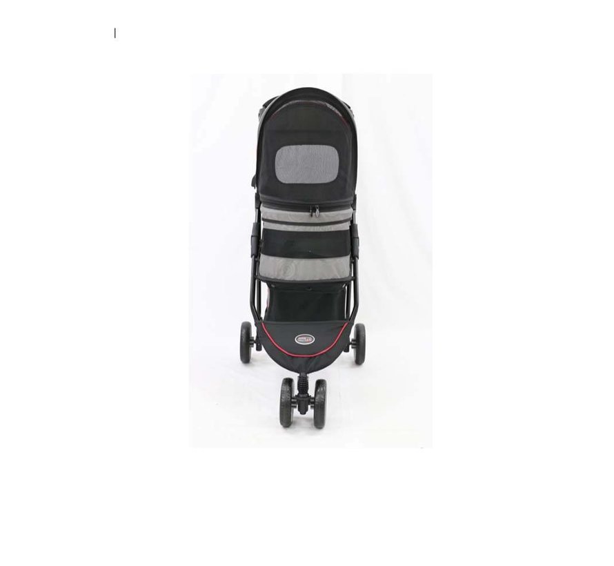 Pet Stroller Avenue Gray / Red