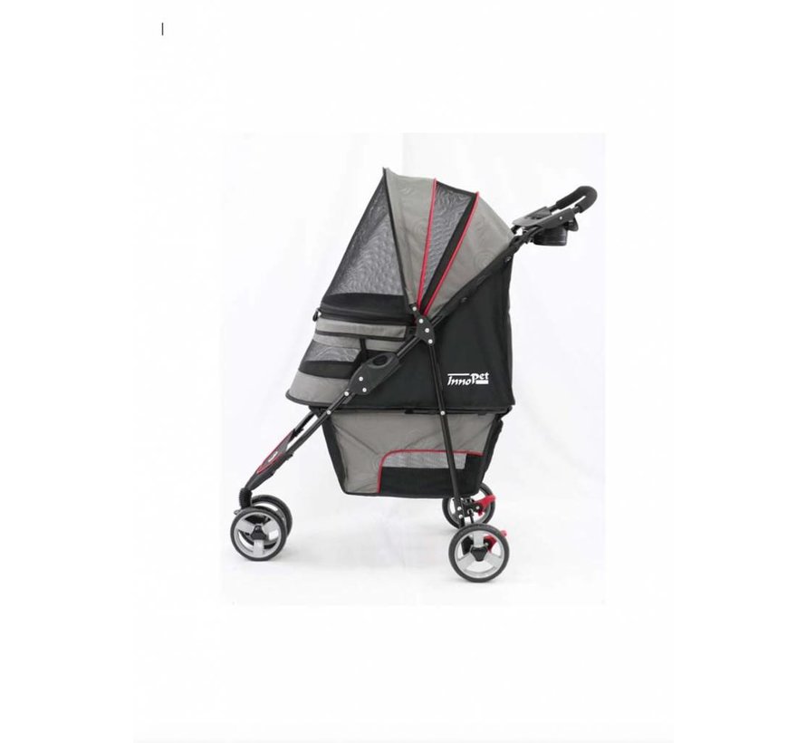 Pet Stroller Avenue Gray / Red