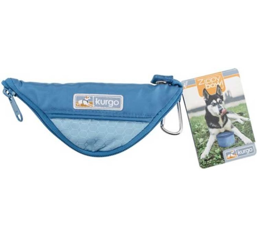 Zippy Collapsible Dog Bowl Blue