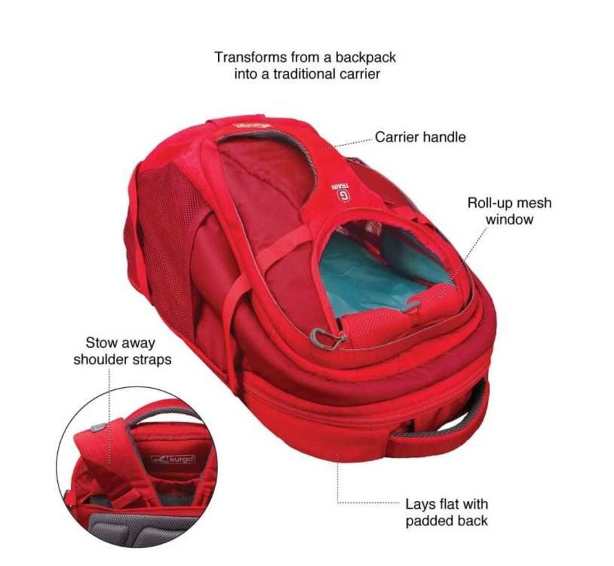 Dog backpack G-Train K9 Red