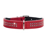 Hunter Dog Collar Diamond Petit Red