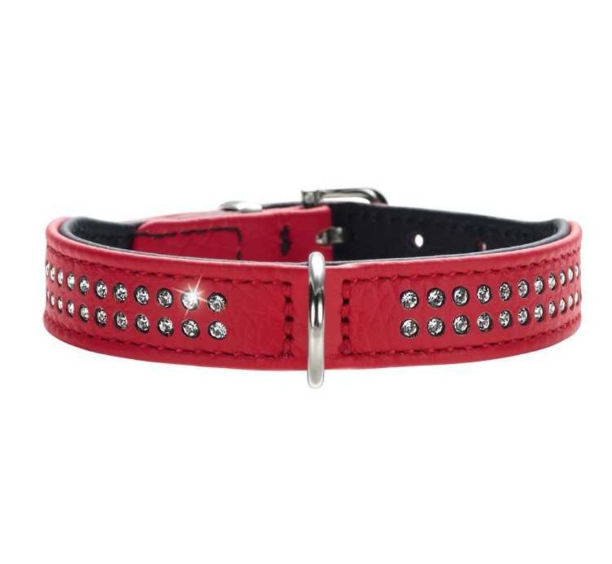 Dog Collar Diamond Petit Red