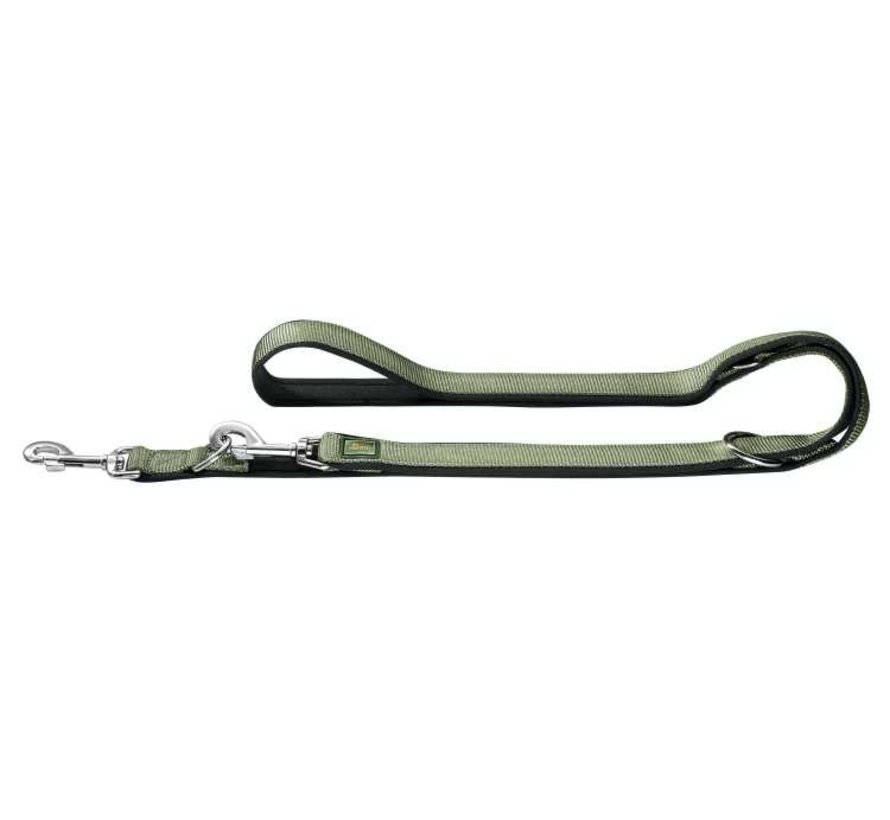 Adjustable Dog Leash Neoprene Green