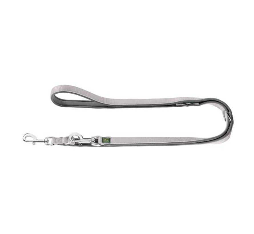 Adjustable Dog Leash Neoprene Grey