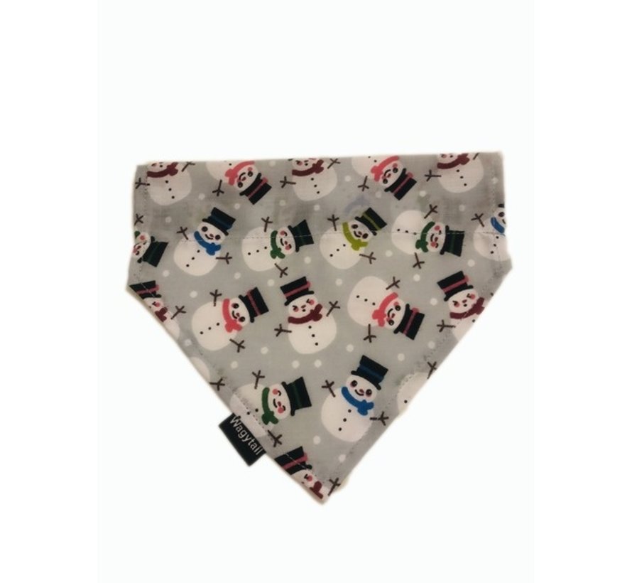 Dog Scarf Snowman Bandana