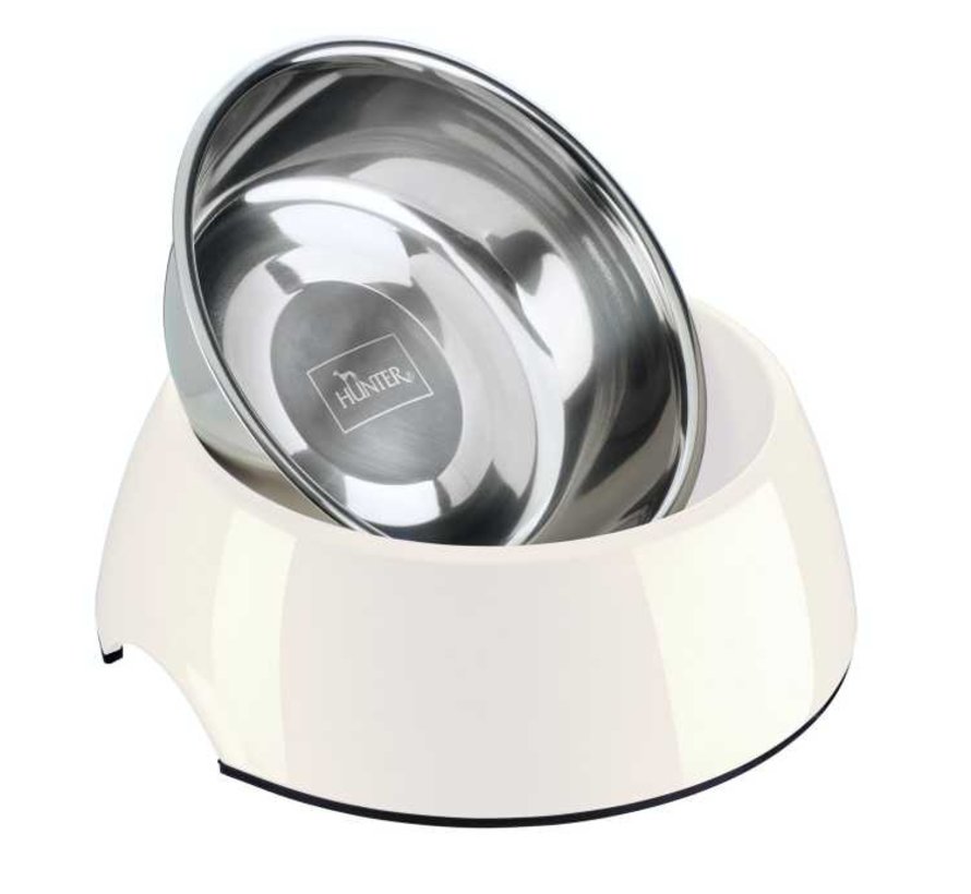 Drinkbak / Voerbak Melamine Wit