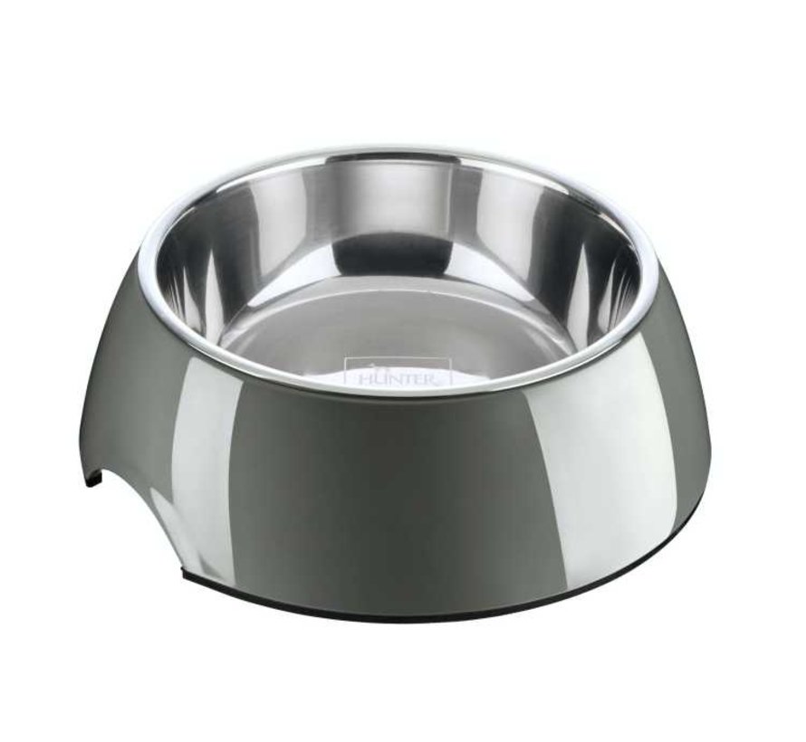 Drinking Bowl or Feeding Bowl Melamine Grey