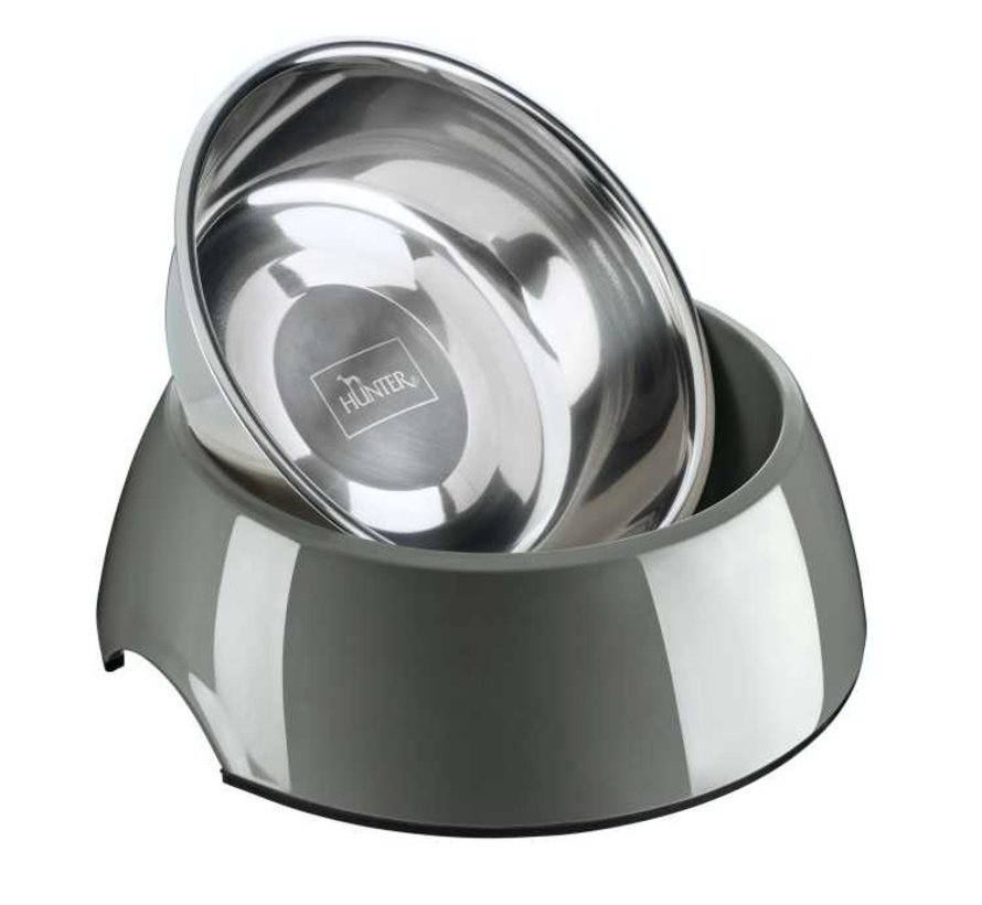 Drinking Bowl or Feeding Bowl Melamine Grey
