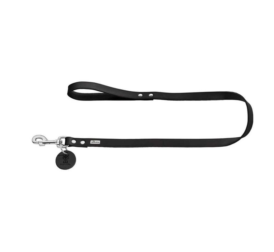 Dog Leash Black Leather