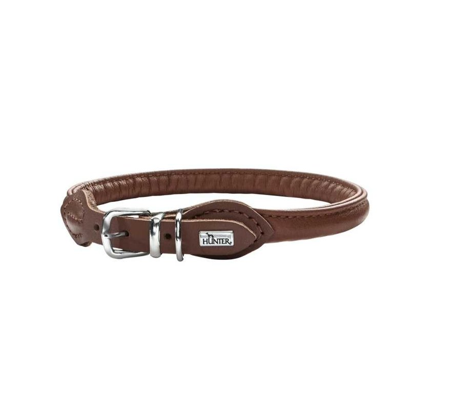 Dog Collar Round & Soft Brown