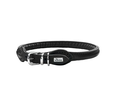 Hunter Dog Collar Round & Soft Black