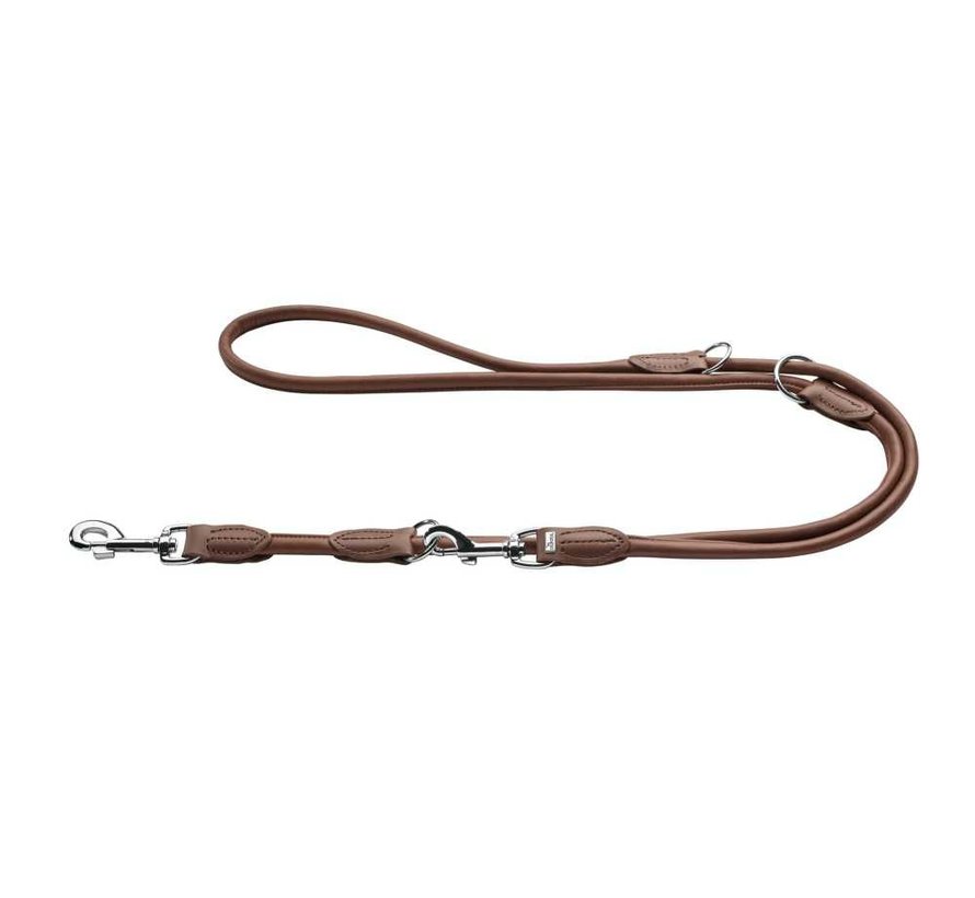 Dog Leash Round & Soft Brown