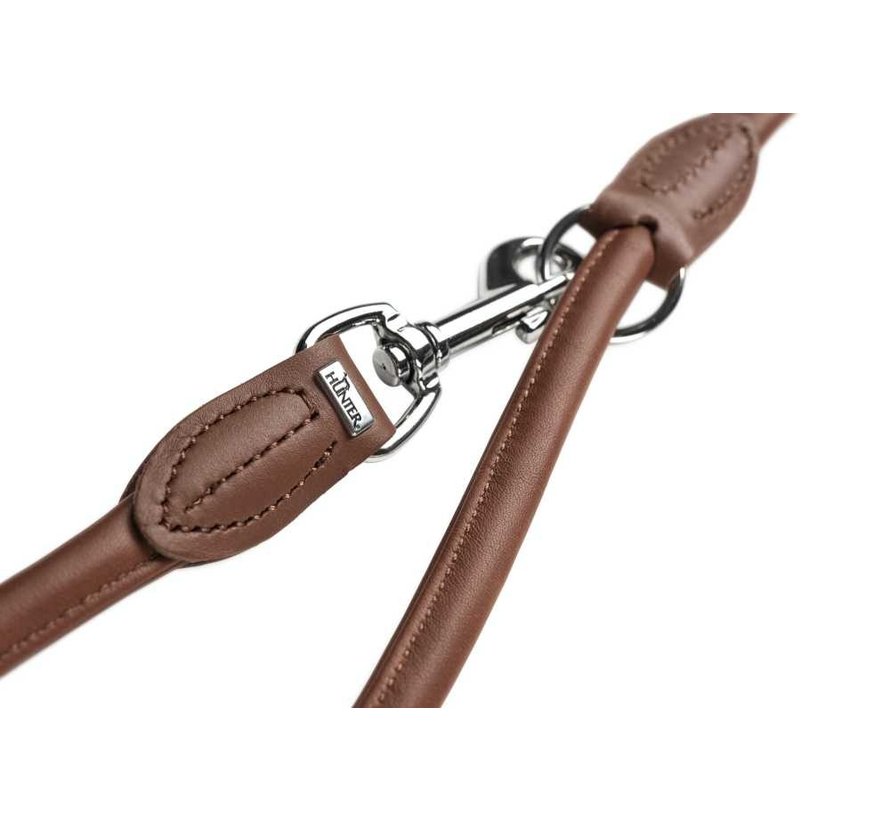 Dog Leash Round & Soft Brown