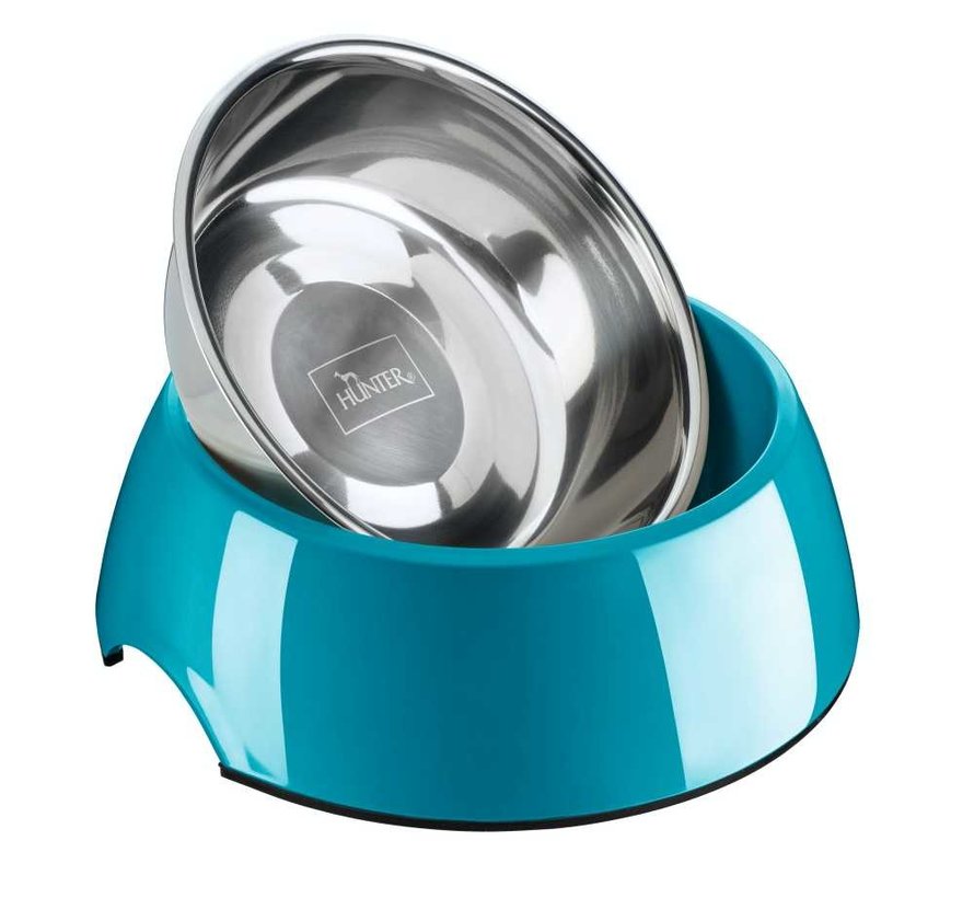 Dog Bowl Melamine Teal