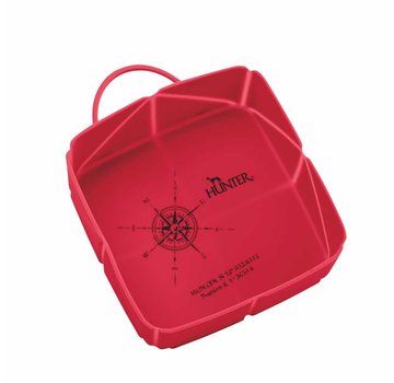 Hunter Foldable Travel Bowl List Red