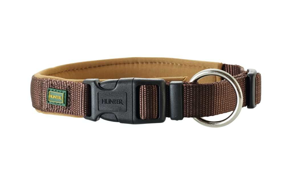 Afbeelding Hunter halsband voor hond neopreen vario plus bruin / caramel 010_60-65 cmx25 mm door Petsonline