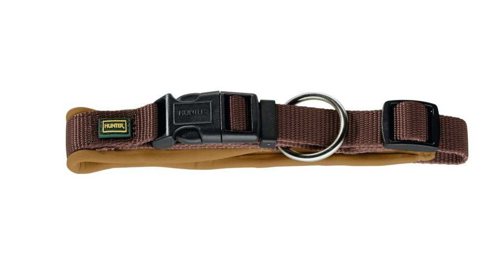 Afbeelding Hunter halsband voor hond neopreen vario plus bruin / caramel 28-30 cmx15 mm door Petsonline