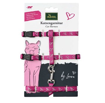 Hunter Cat Harness Laura Pink