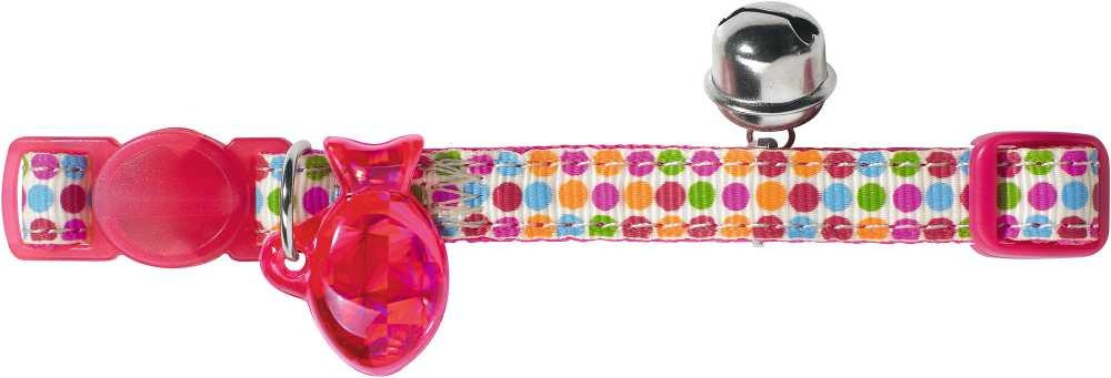 Kattenhalsband Seventies Roze