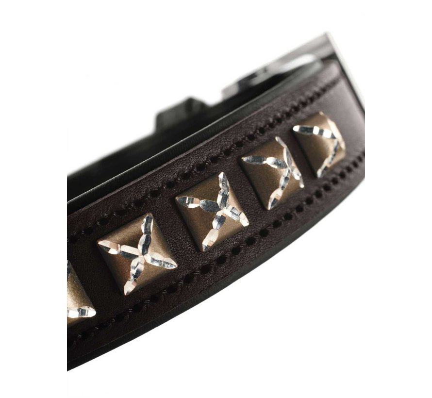 Dog Collar Larvik Style Dark Brown