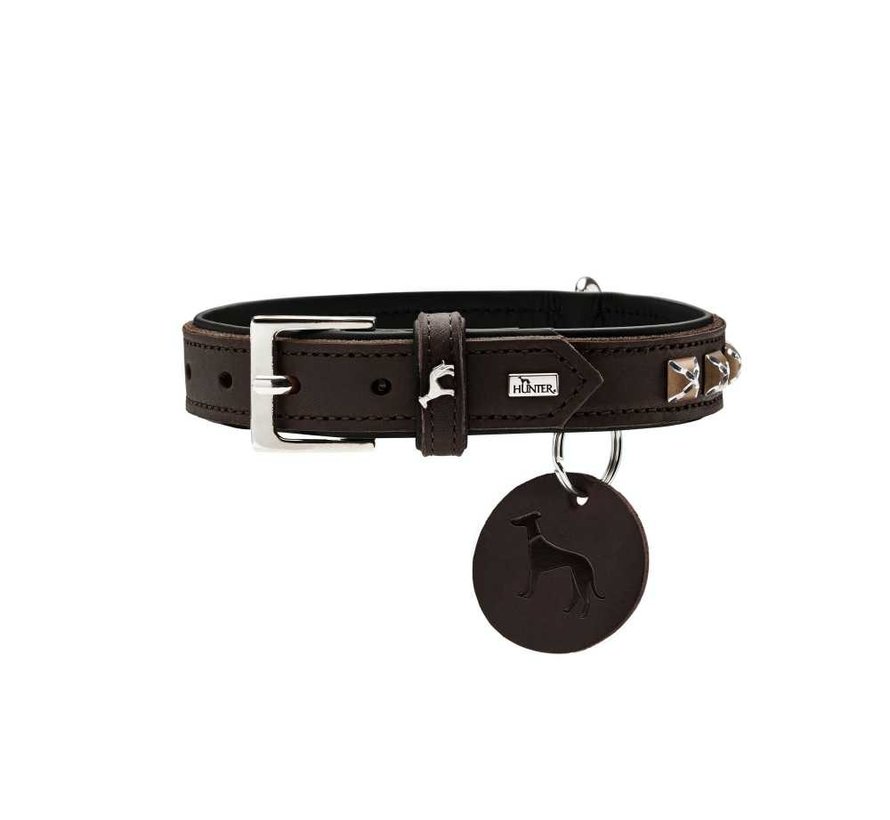 Dog Collar Larvik Style Dark Brown