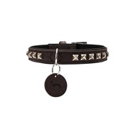 Hunter Dog Collar Larvik Style Dark Brown