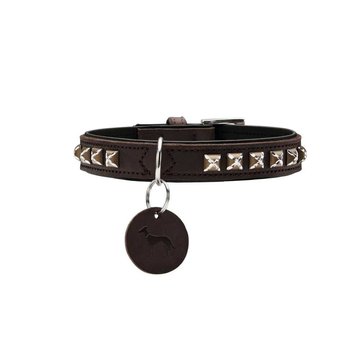 Hunter Dog Collar Larvik Style Dark Brown