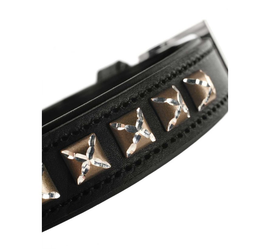 Dog Collar Larvik Style Dark Black