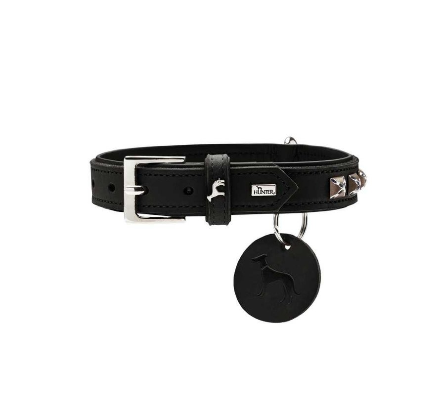 Dog Collar Larvik Style Dark Black