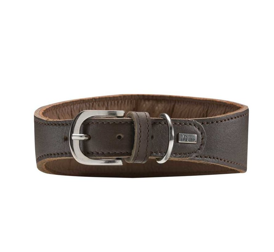 Greyhound Collar Super Soft Dark Brown