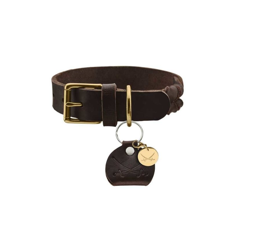 Dog Collar Sansibar Solid Brown