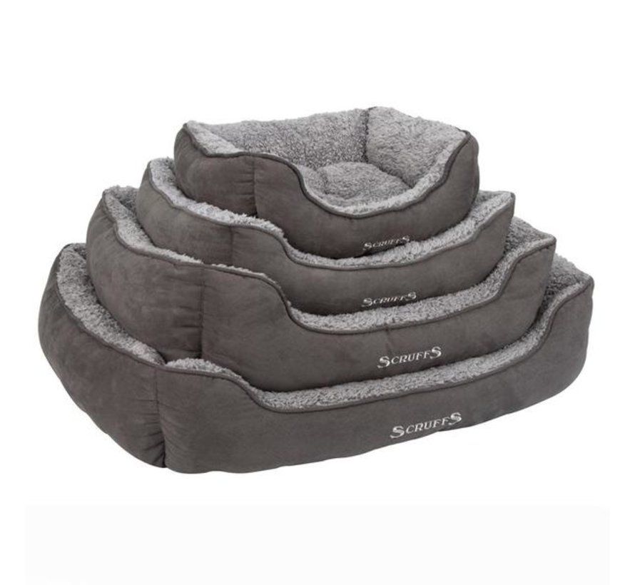 Dog Bed Cozy Box Bed  Grey