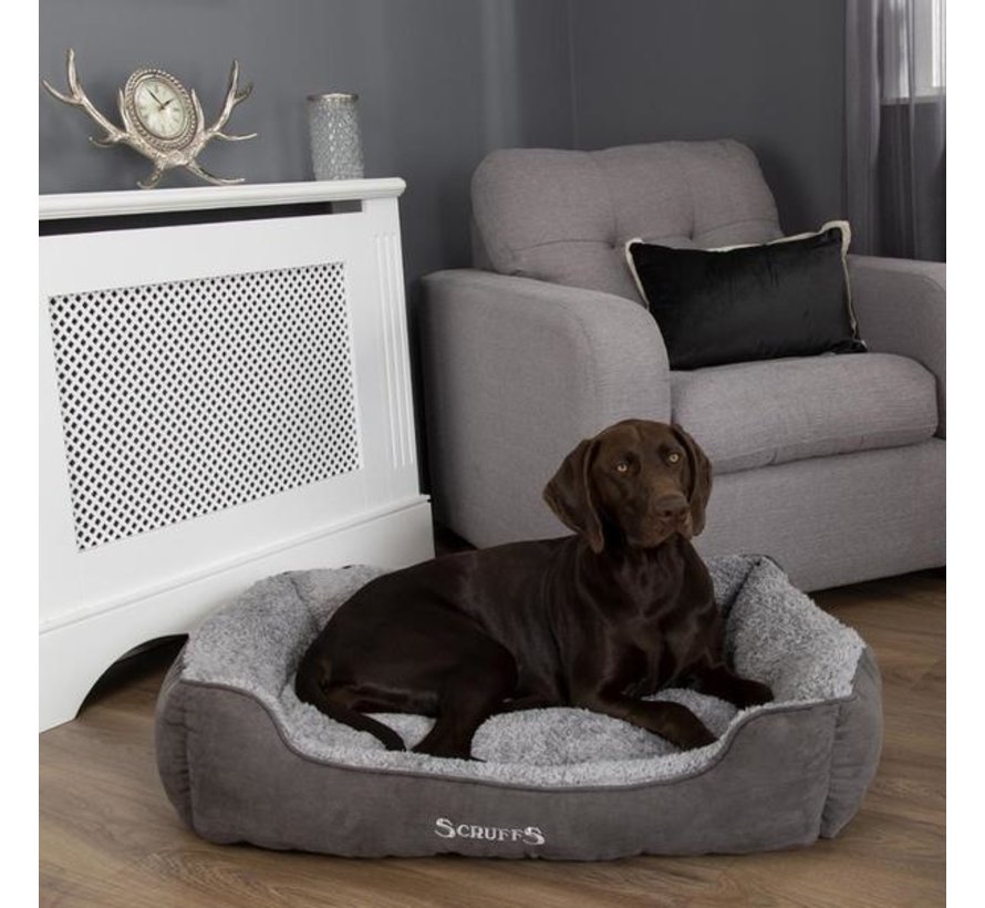 Dog Bed Cozy Box Bed  Grey