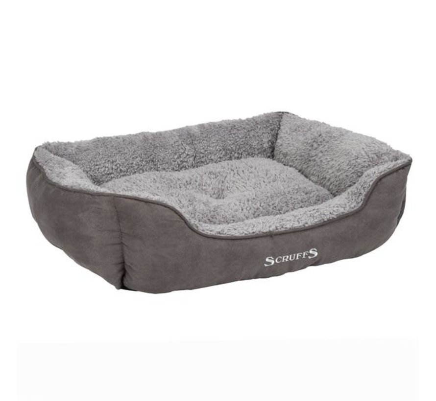 Dog Bed Cozy Box Bed  Grey