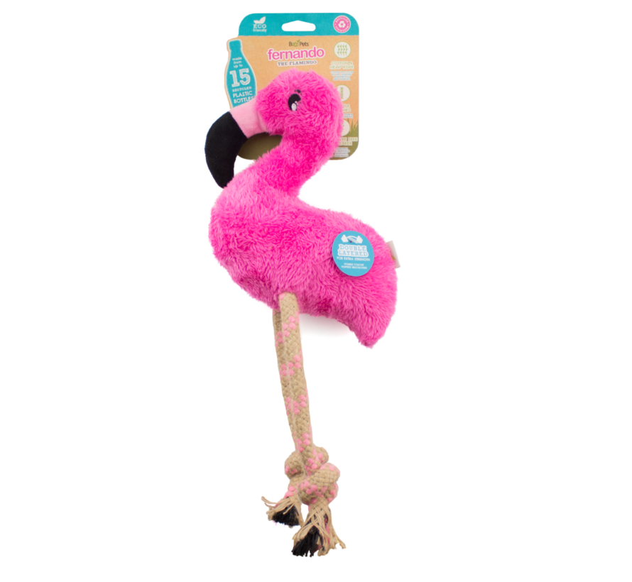 Dog Toy Plush Flamingo