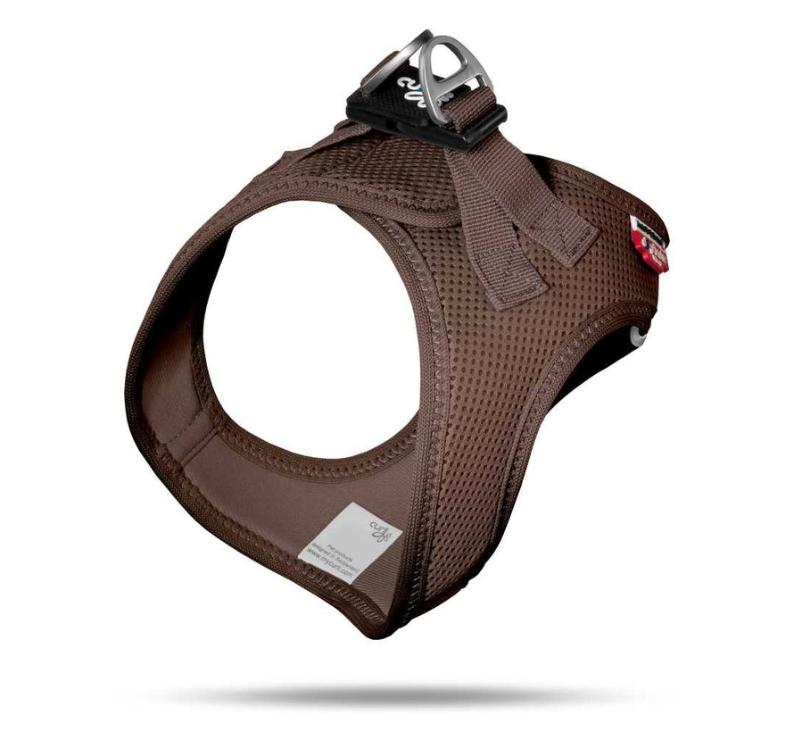 Curli Dog Harness Air Mesh Brown