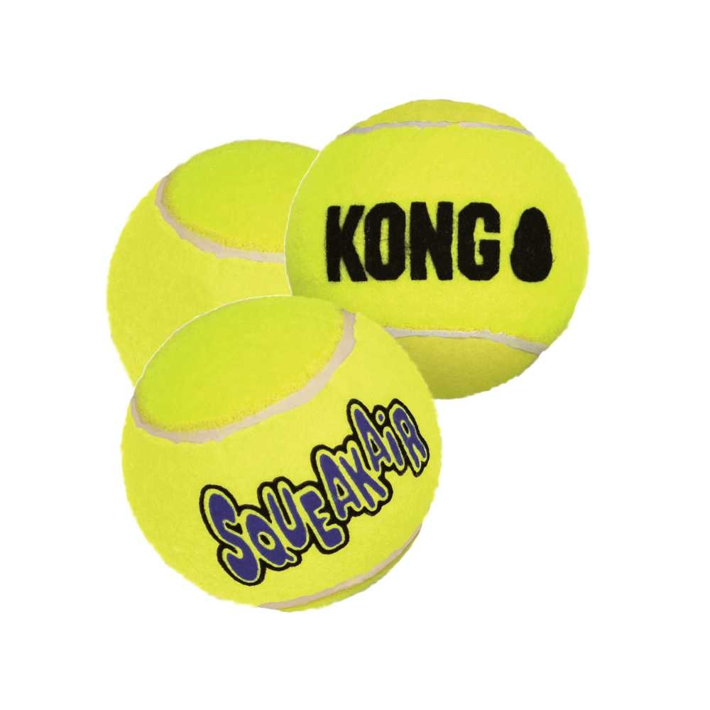 Afbeelding KONG AirDog Squeakair Ball - 5 cm (S) - 3 stuks door Petsonline