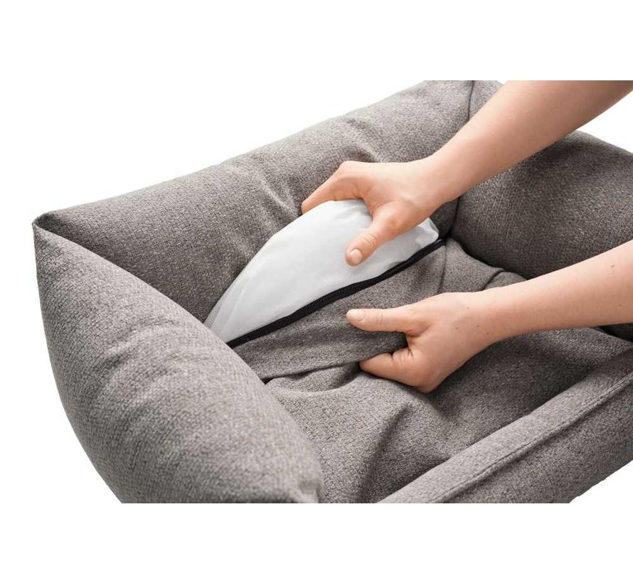 Dog Bed Prag Easy Clean Grey