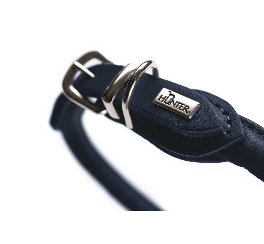 Dog Collar Round & Soft Dark Blue