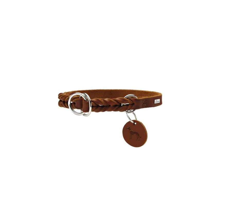 Hondenhalsband Solid Education Cognac